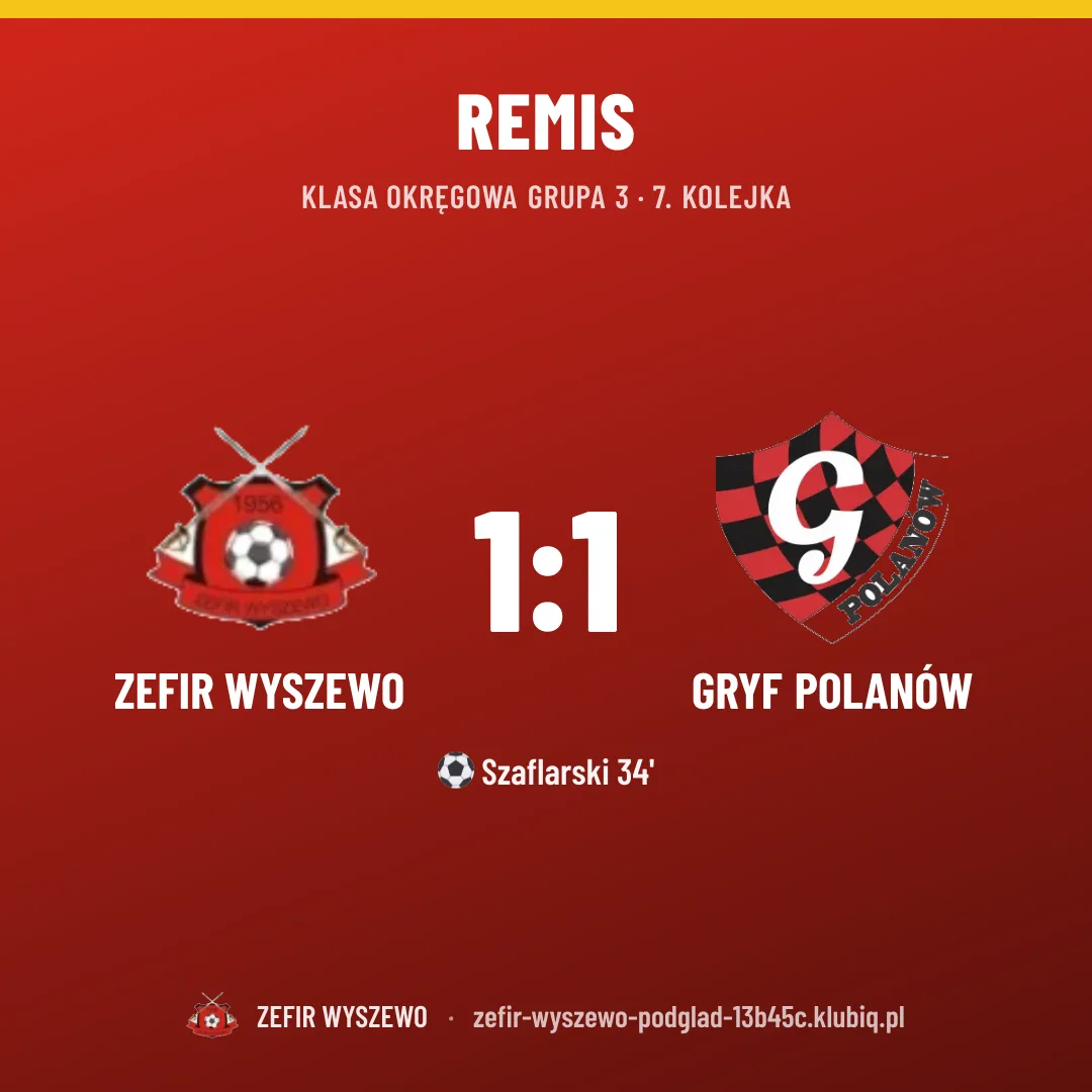ZEFIR WYSZEWO 1:1 Gryf Polanów